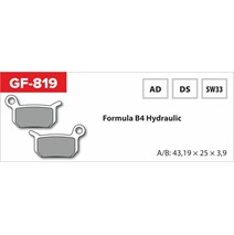 brzdové destičky  GF 819 DS MTB FORMULA (bez pružinky, pérka, závlačky)                                                                                                                                                                                   