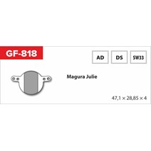 brzdové destičky  GF 818 DS MTB MAGURA (se závlačkou)                                                                                                                                                                                                     