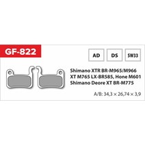 brzdové destičky  GF 822 AD MTB SHIMANO (bez pružinky, pérka, závlačky)                                                                                                                                                                                   