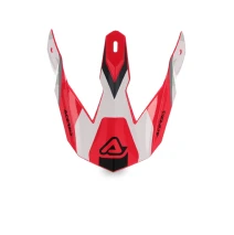 Náhradní kšilt k přilbě Acerbis Linear červená/bílá
