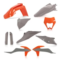 Sada plastů ACERBIS pro KTM EXC 20-23, EXCF 20-23 šedá/oranž