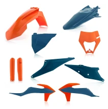 Sada plastů ACERBIS pro KTM EXC 20-23, EXCF 20-23 modrá/oranž