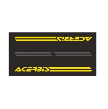 koberec pod moto Acerbis 200x100cm černá/žlutá