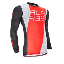 dres MX J-TRACK ONE bílá/červená vel. M                                                                                                                                                                                                                   
