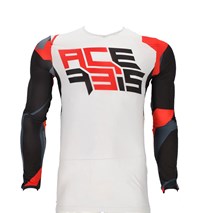 dres MX J-FLEX ONE bílá/červená vel. S                                                                                                                                                                                                                    