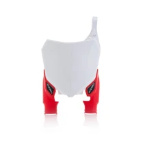 Číslová tabulka Raptor Acerbis pro HONDA CRF450 13-16, CRF250 14-17 bílá/červená