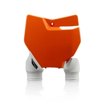 Číslová tabulka Raptor Acerbis pro  KTM SX16-18, SXF 16-18, SX250 17-18 oranž/bílá