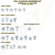 Sada šroubů plastů  pasuje na KX 125/250 03-07, KXF 250 04-18, KXF 450 04-18