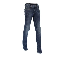 Dámské kevlarové moto jeans modré – chrániče kolen a boků | vel. 32