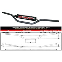 řidítka PRO-TECH 22mm Honda CR/CRF - High