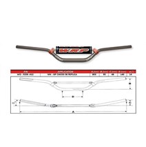 řidítka TAPER-X  28.6mm MX-GP CHIODI 06 Replica                                                                                                                                                                                                           