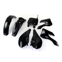 Sada plastů pasuje na KX 125/250 99-02 černá