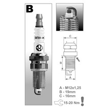 zapalovací svíčka BRISK BR12YC9