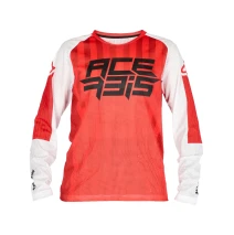 Dres ACERBIS J-WINDY FOUR KID VENTED červená/bílá vel. XL