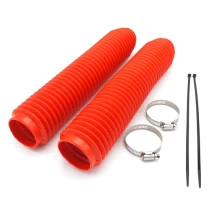 Chrániče vidlic ZAP-Technix – červené harmoniky 370 mm pro vidlice 41–43 mm | Gumový návlek
