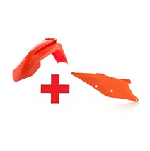 mini sada blatník+podsedlovky SX/SXF19-22,EXC/EXCF/20-23 oranž/oranž