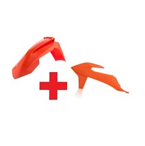 mini sada blatník+spoilery SX/SXF19-22,EXC/EXCF/20-23 oranž/oranž