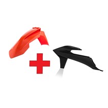 mini sada blatník+spoilery SX/SXF19-22,EXC/EXCF/20-23 oranž/černá