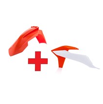 mini sada blatník+spoilery SX/SXF19-22,EXC/EXCF/20-23 oranž/bílá/oranž