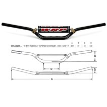 řidítka X-BAR AMERICA 28.6mm HONDA