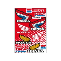 Sada nálepek Honda Retro červená