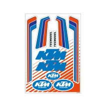 Sada nálepek KTM Retro oranž/modrá