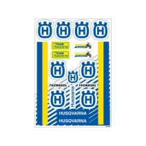 Sada nálepek HUSQVARNA modrá/žlutá