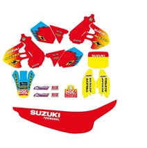 sada polepů+potah pasuje na  RM 99-00 Team Suzuki 99
