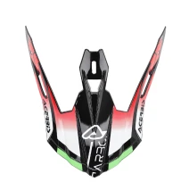 Kšilt přilby Acerbis CARBON 22-06 zelená/červená