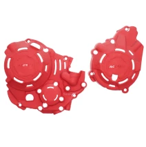 Kryt víka spojky, zapalování a vodní pumpy ACERBIS pro HONDA CRF250 L 21-25, CRF300 21-24 červená