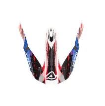 Náhradní kšilt k přilbě Acerbis Linear bílá/modrá/červená