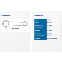 Ojniční sada pasuje na YAMAHA YZF 250 16-24                                                                                                                                                                                                               