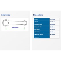 Ojniční sada pasuje na SUZUKI LTZ 400 03-08_DRZ 400 00-12_ GAS GAS MCF 450 05-08