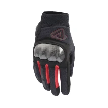 Rukavice ACERBIS CE RAMSEY MY VENTED PRO černá/červená