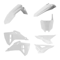 Sada plastů bez chráničů vidlic ACERBIS plastů pro Honda CRF250 25-27, CRF450 25-26 bílá