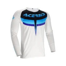 Dres ACERBIS MX TRACK 2.0 bílá/modrá